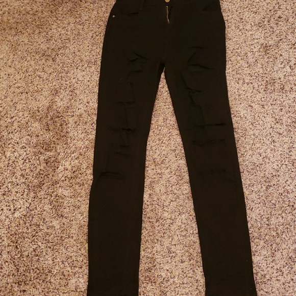 Distessed Black Jeans - Picture 3 of 8
